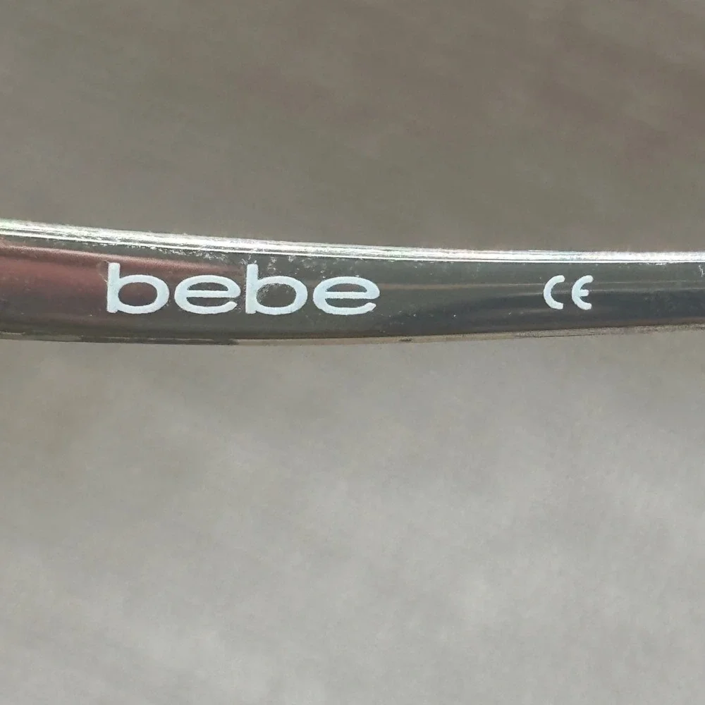 Bebe BB5101 Tortoise Leopard Print Cat Eye Eyeglass Frames 135mm Brown White